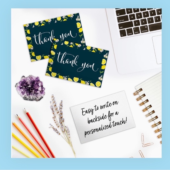 LEMON DESIGN MAILER & CARD SET! 15 MAILERS & 15 MATCHING CARDS! - Picture 7 of 12